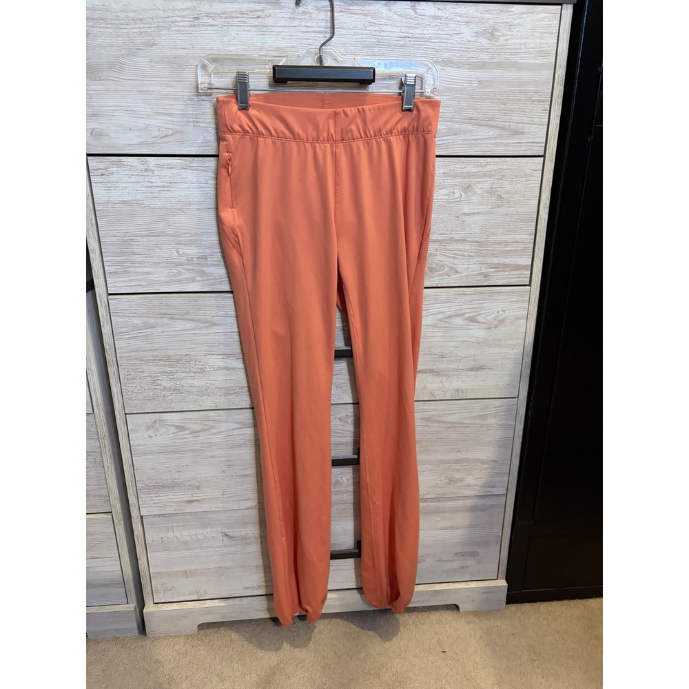 Free People Movement High Rise Free Style Pants Coral Orange Joggers Womens S - Picture 3 of 7